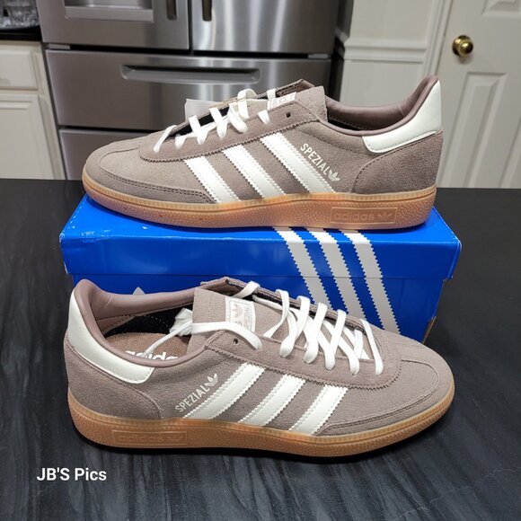 ADIDAS SPEZIAL ORIGINALS SNEAKERS EARTH STRATA/WHITE BIG KIDS/WOMENS FREE SHIP - Picture 6 of 16